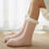 Thumbnail: Women's Winter Chenille Knit Fleece Lining Cozy Fuzzy Socks Soft Warm No-Slip