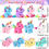 Thumbnail: 12Pcs Mini Plush Unicorn Stuffed Animals Unicorn Party Favor Bulk Toys Assortmen