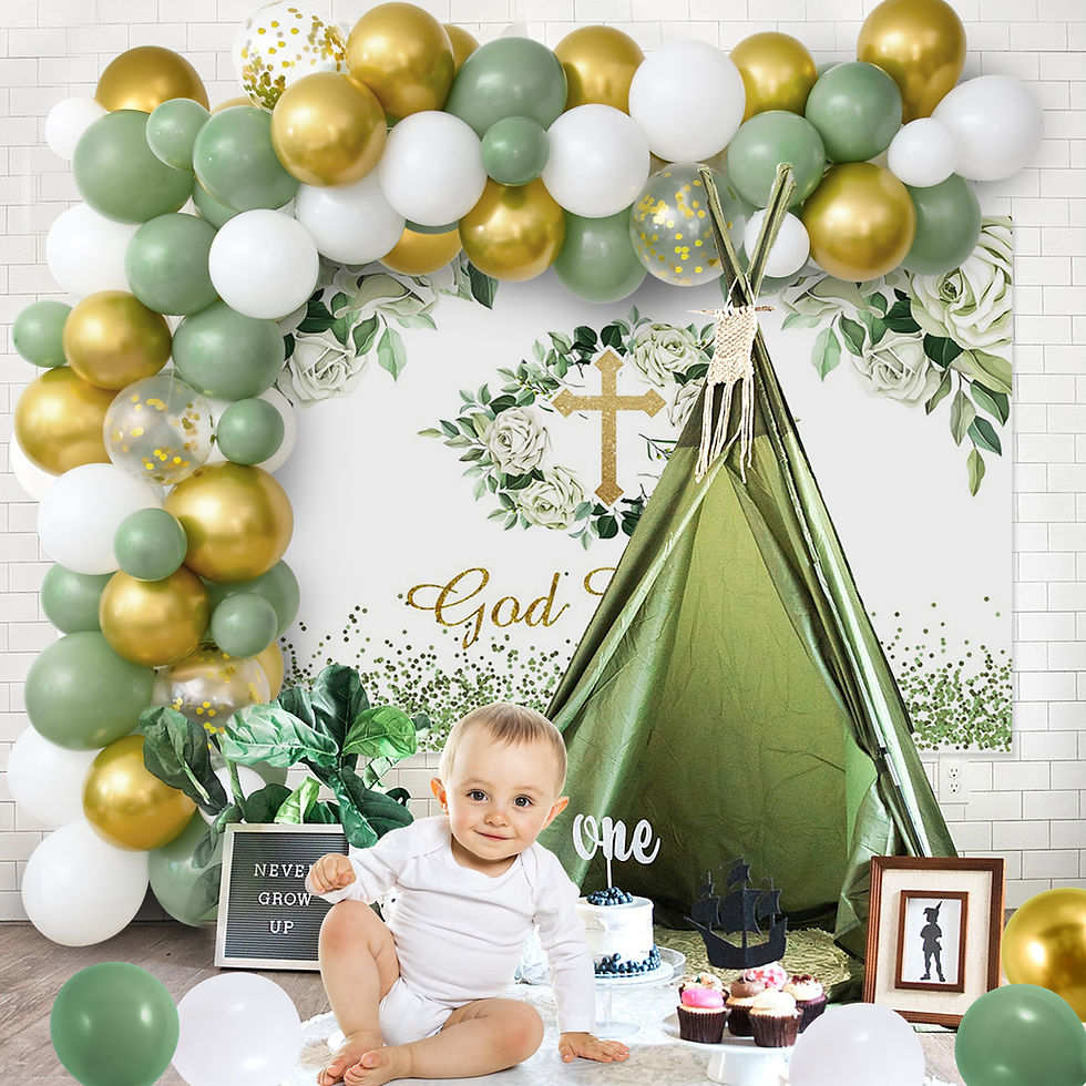 Thumbnail: Winrayk Baptism Decorations for Boys Girls First Communion Decorations Mi Bautiz