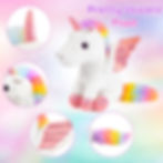 Thumbnail: Golray Unicorn Gift for Girls Writing Tablet Set with Unicorn Stuffed Animal Doo