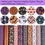 Thumbnail: 10 PCS Halloween Theme Faux Leather Fabric Sheets with Earring Hooks, Jump Rings