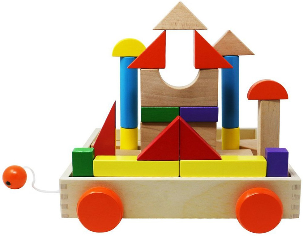 Thumbnail: TOYSSA Classic Wooden  Toy Construction Blocks Building Blocks Stacking Game
