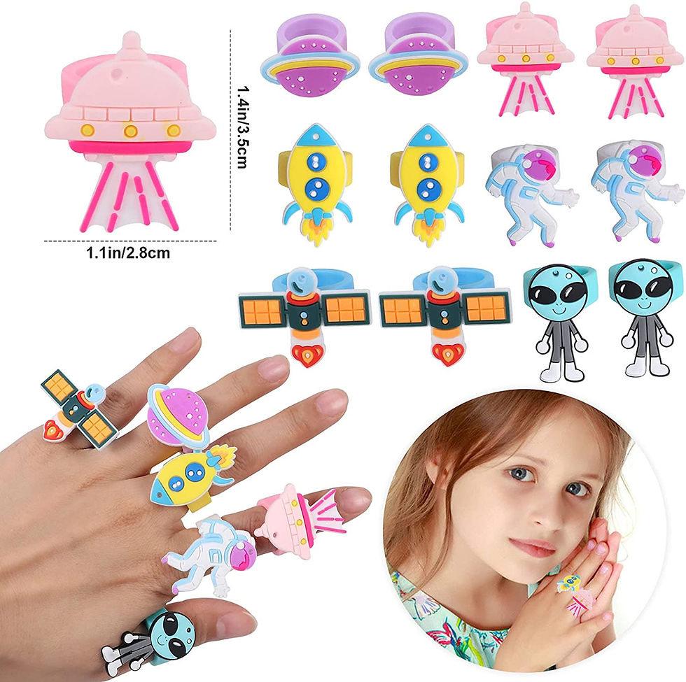 Thumbnail: Golray 72Pcs Outer Space Party Favors Birthday Supplies with Galaxy Astronauts A