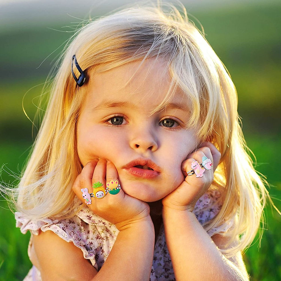 Thumbnail: TACOBEAR Little Girls Jewelry Rings for Girls Kids