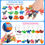 Thumbnail: 132Pcs Dinosaur Party Favors for Kids Birthday Supplies Goodie Bags Stuffers Boy