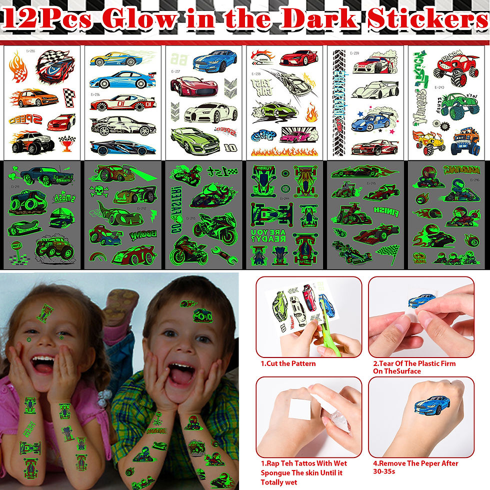 Thumbnail: Winrayk Race Car Party Favors Birthday Supplies Drinking Straw Checkered Bag Min