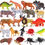 Thumbnail: 40PCS Large Animals Figures Toys