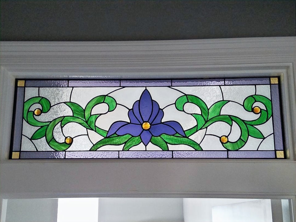 victorian iris transom