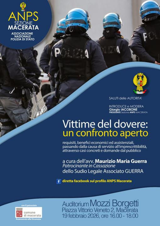 Convegno sul riconoscimento di Vittima del Dovere