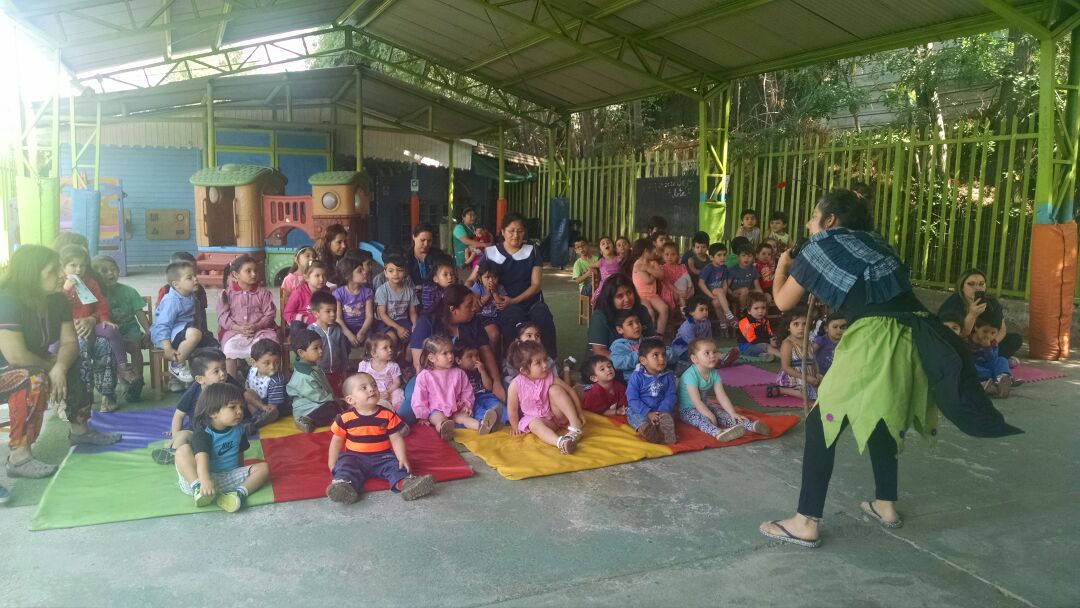 obra El Rey de Las Hormigas en jardin infantil
