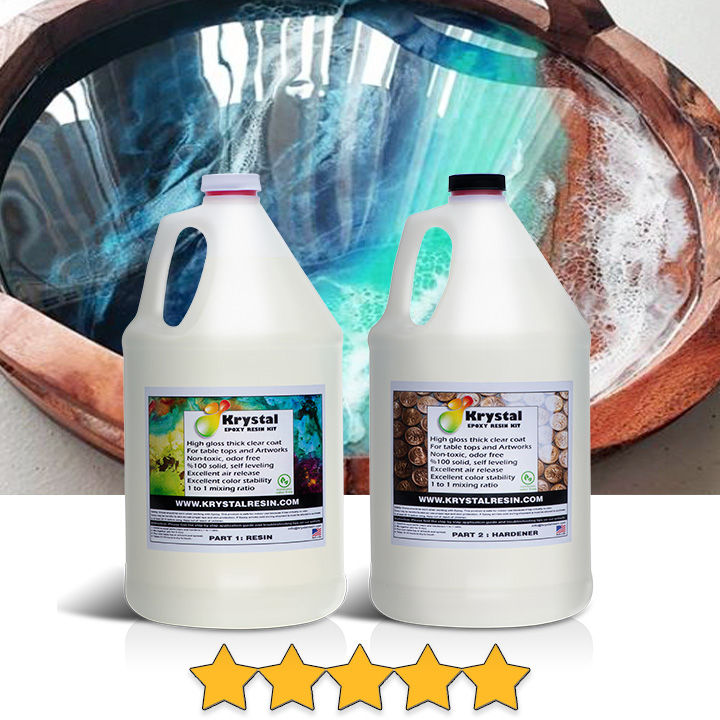 USA 2 Gal Epoxy Resin Kit for Artworks and Crafts