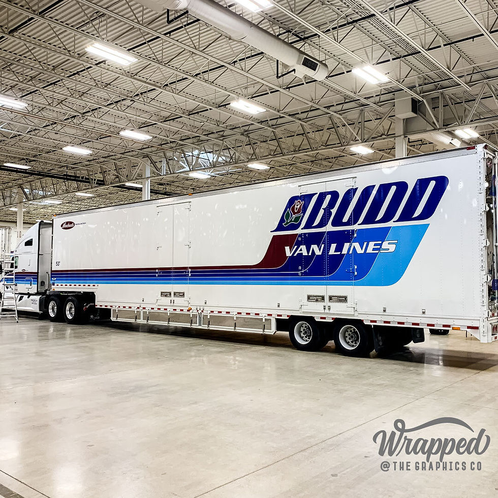 Partial Semi Trailer Wrap Graphics