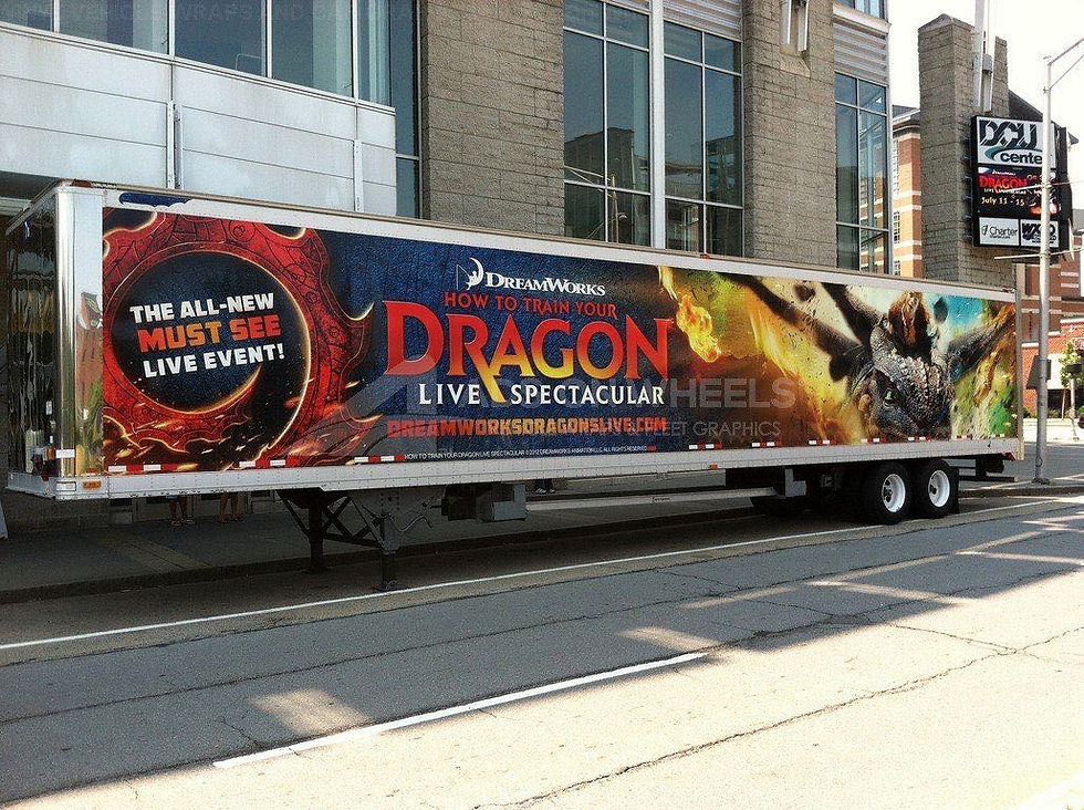 Semi Trailer Wraps Dry Van No Rivets