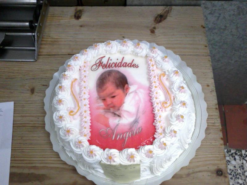 Tarta con foto.