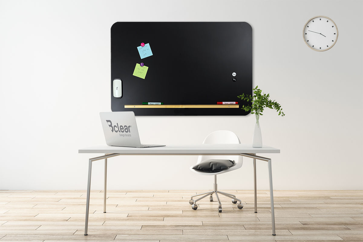 לוח מחיק זכוכית שחור Bclear