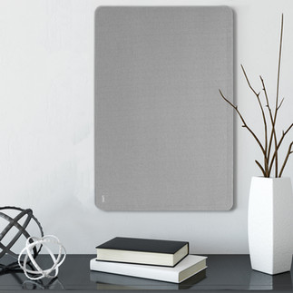 לוח נעיצה מעוצב מבד בצבע אפור בהיר לתלייה לאורך ולרוחב - Bclear