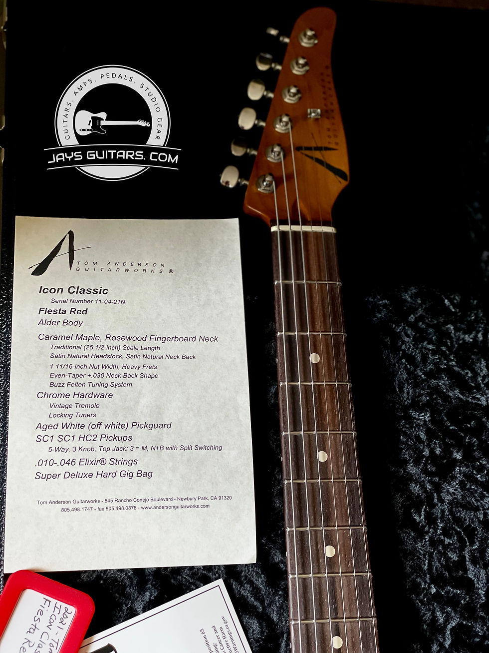 Thumbnail: Tom Anderson Icon Classic  "Fiesta Red" (SOLD)