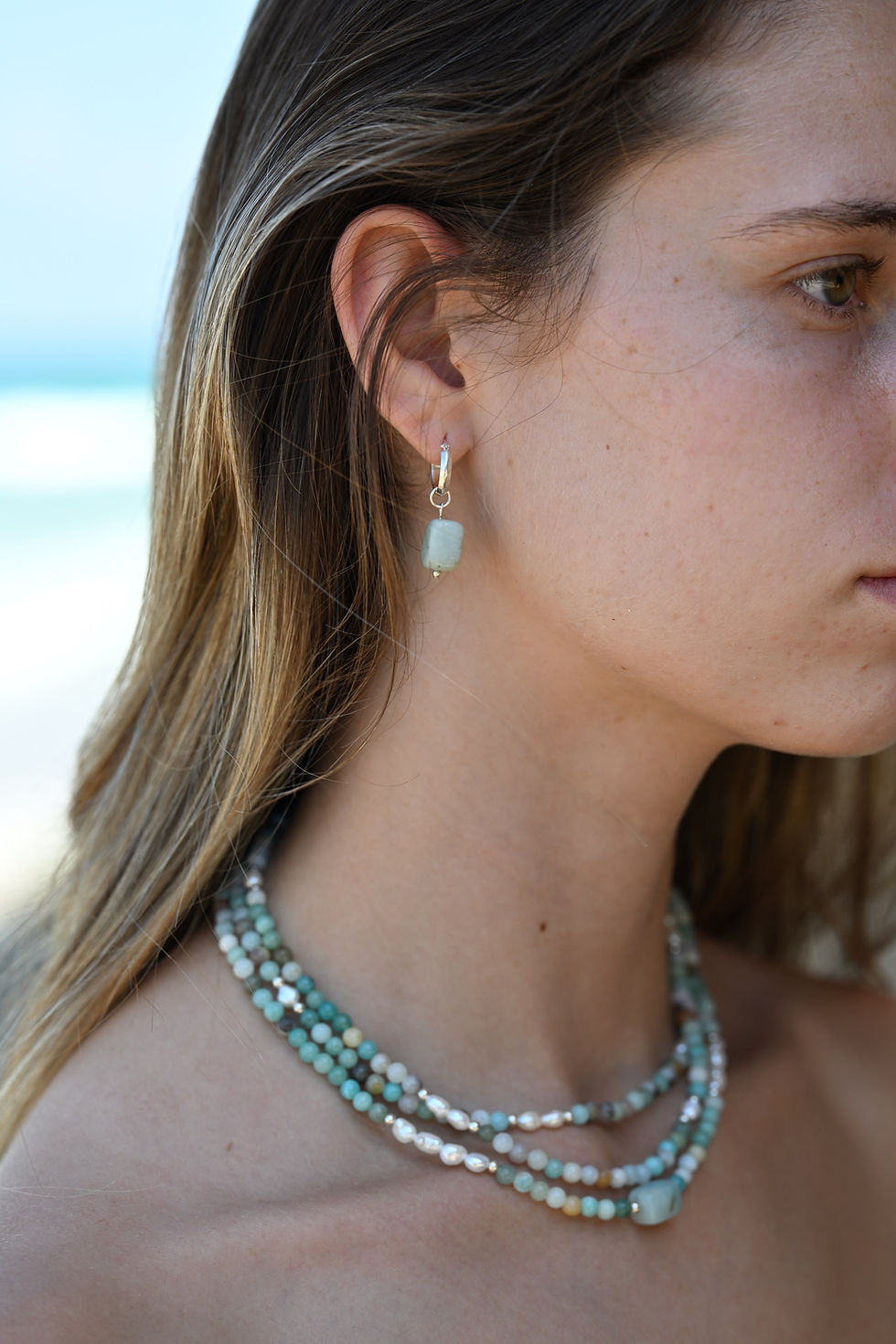 תמונה ממוזערת: Silver moonstone earrings