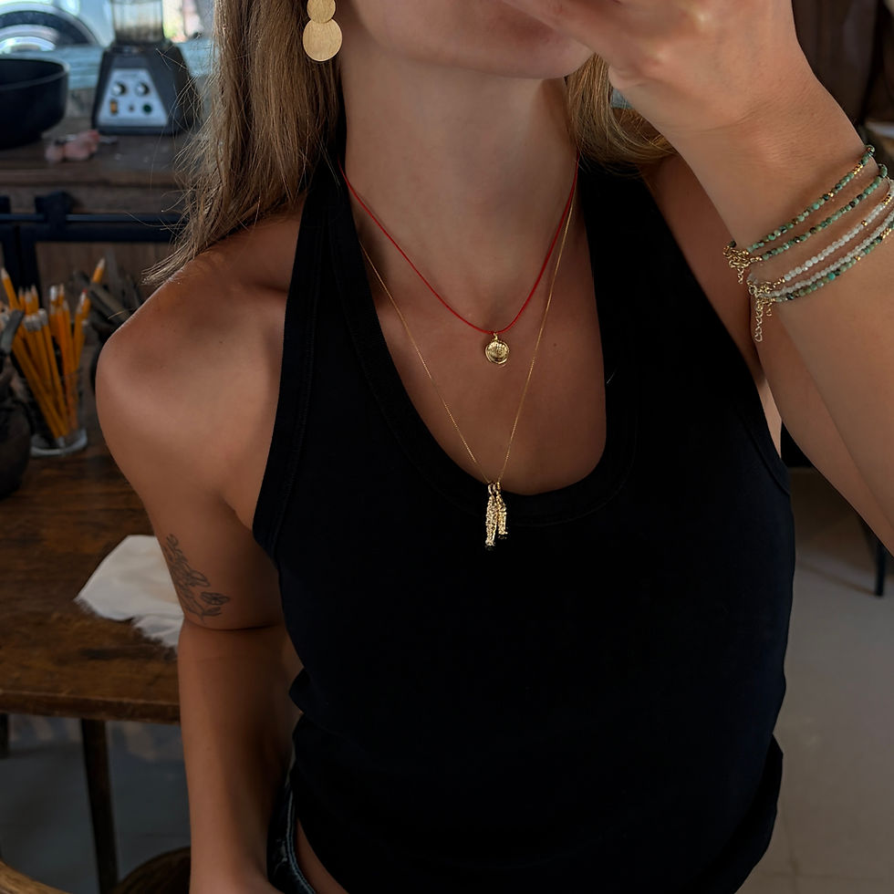 תמונה ממוזערת: Sharons Red Necklace 