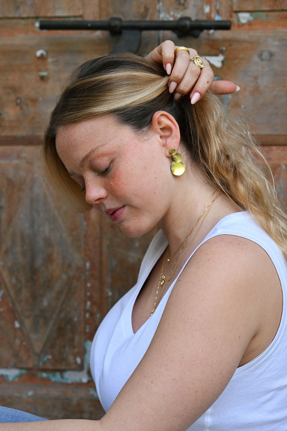 תמונה ממוזערת: Three Circles Earrings 