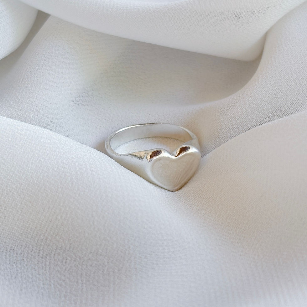 תמונה ממוזערת: Small Heart Ring Silver