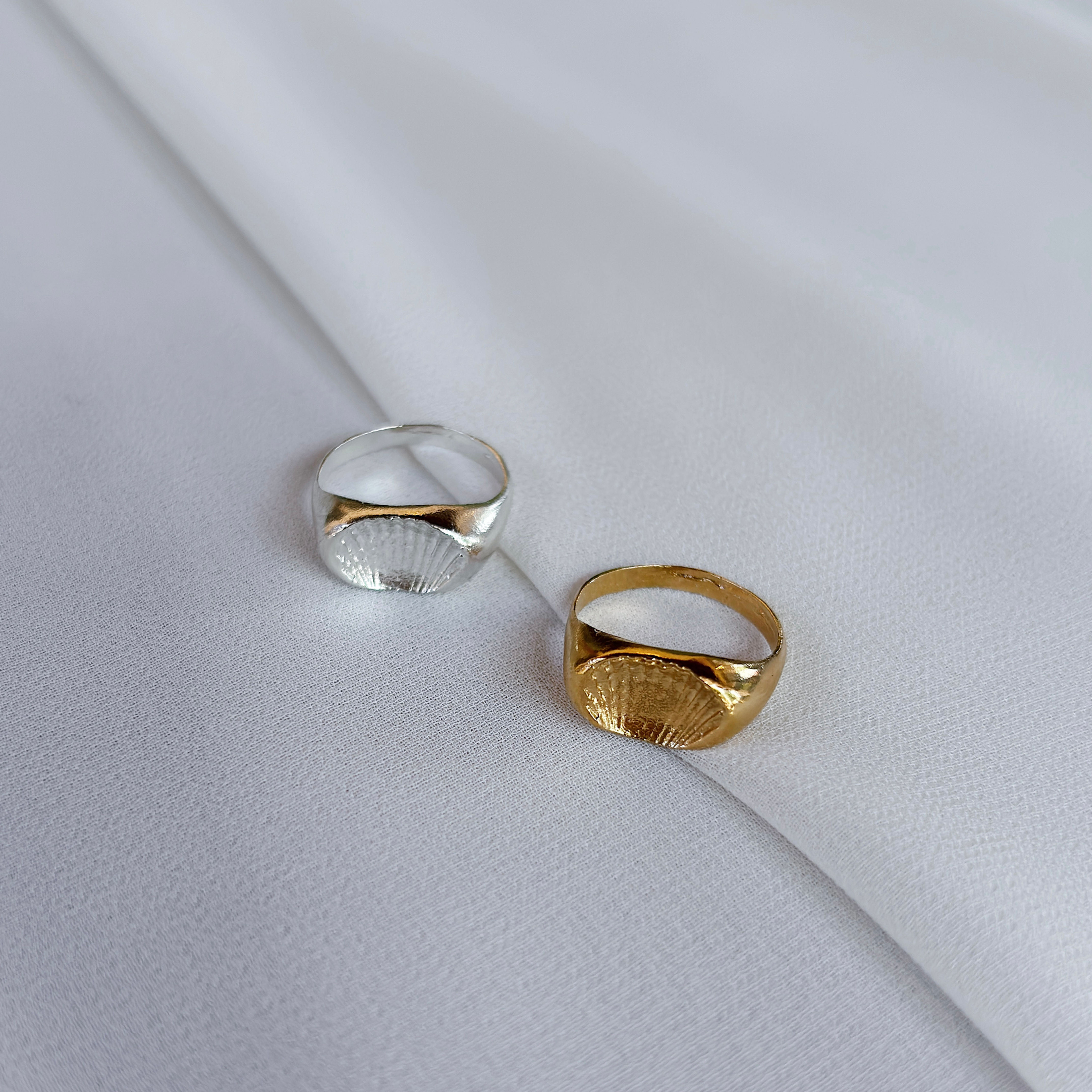 Sea Shell Ring Silver