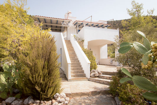 Treppe zu Haupthaus und rechts Gäste Appartement.jpg