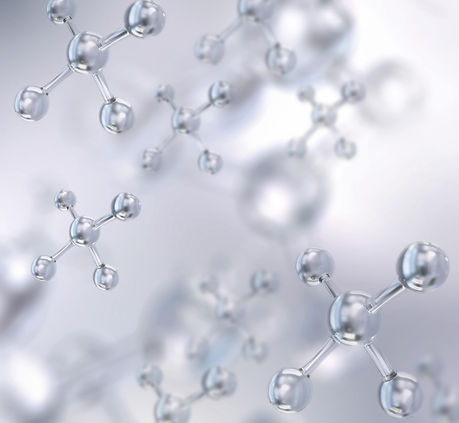 Molecules floating in the air 