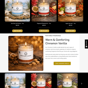Noir Glow Candles Website