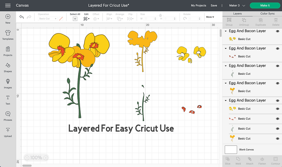 Thumbnail: Australian Flowers Layered Bundle | Cricuit & Silhouette | Wildflowers SVG | Aus