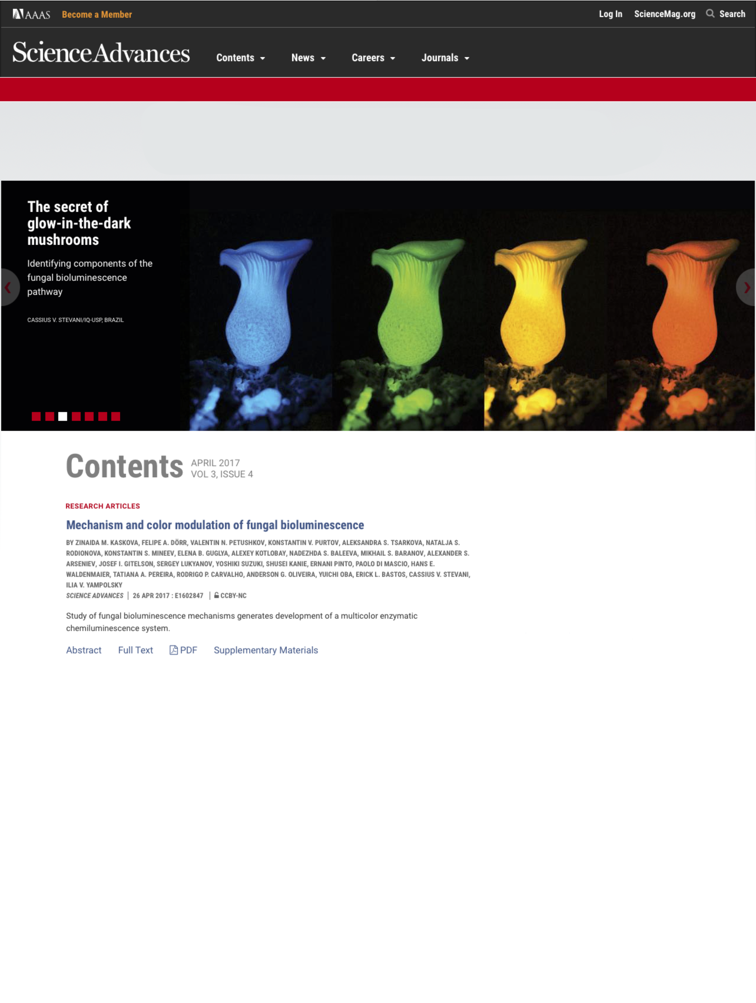 Science Advances · Volume 3, Issue 4