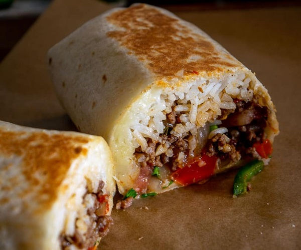 Traditional Mexican burritos are simple: no sauce, no frills.