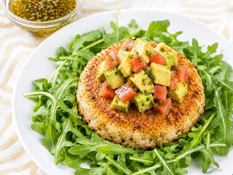 Aegean Shrimp Crab Cake with Island Greek Vinaigrette