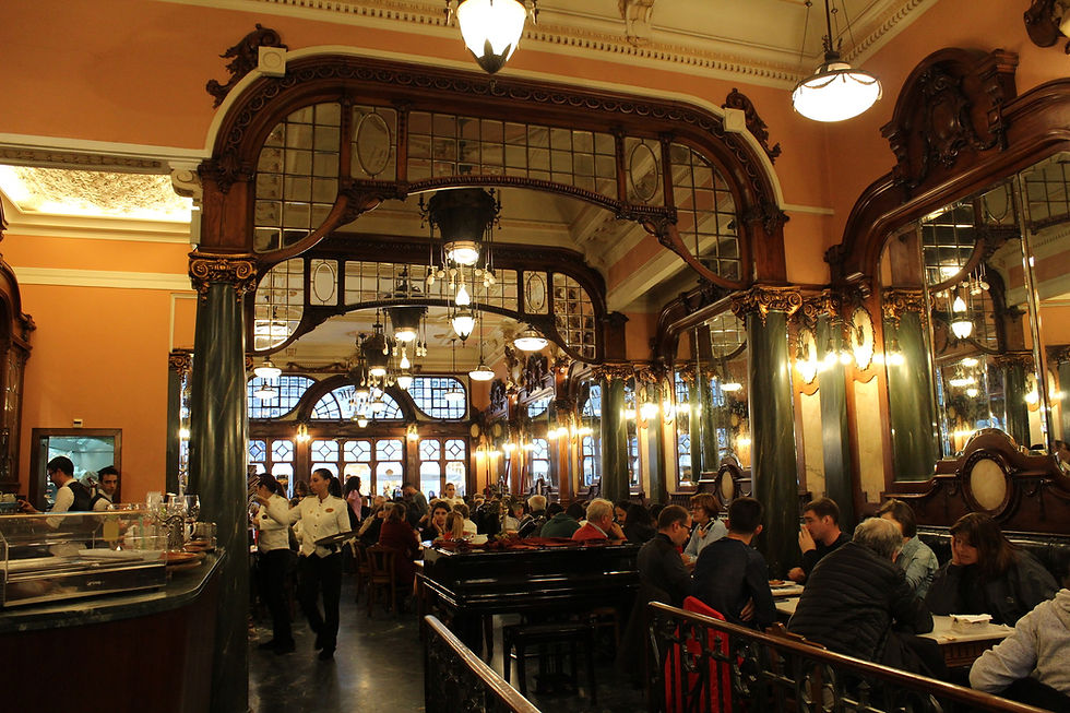 Home of the famous Francesinha at Café Santiago in Porto, Portugal
