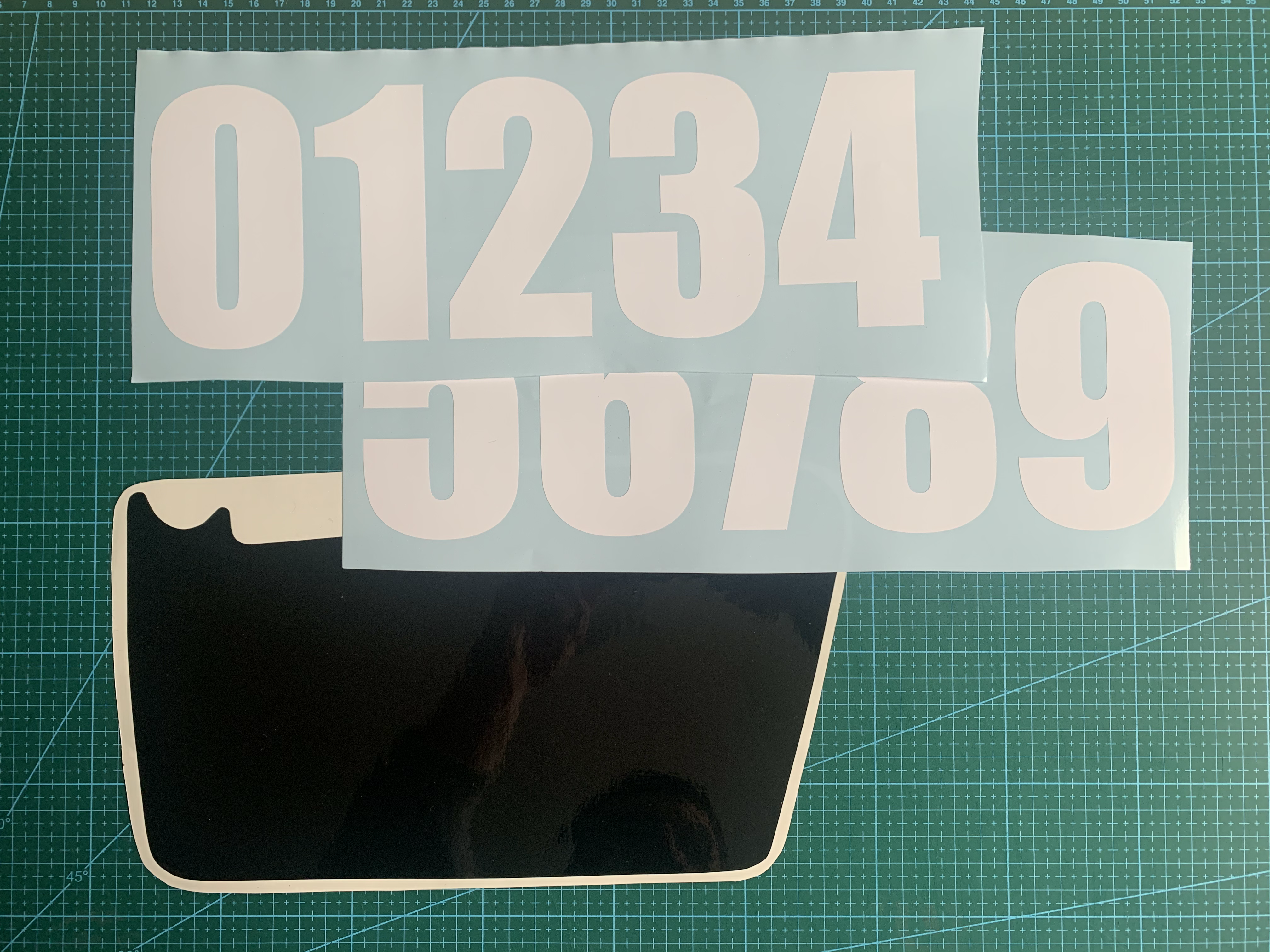 Numéro style Dakar 10-10,5 cm