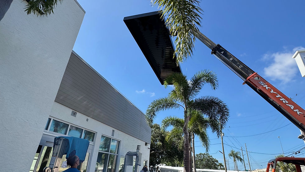 Close-up view of construction tools and materials on a job site