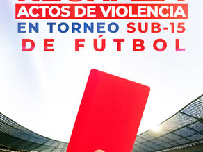 INDER VALLEDUPAR RECHAZA ACTOS DE VIOLENCIA EN TORNEO SUB-15 Y HACE UN LLAMADO AL RESPETO EN EL FÚTBOL FORMATIVO