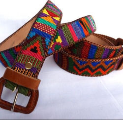 Cinturon de cuero tejido de Totonicapán