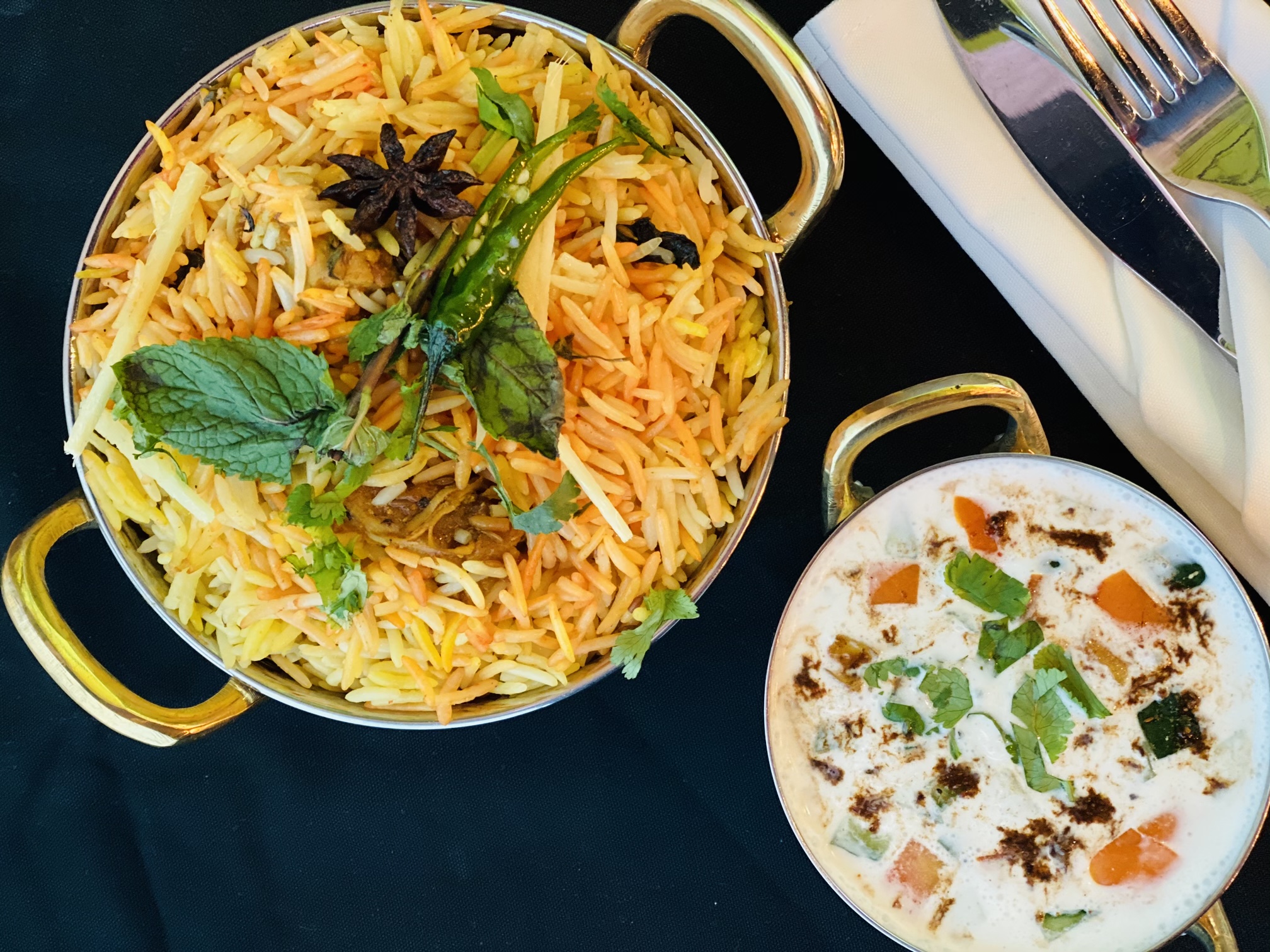 Arranged Food and Objects