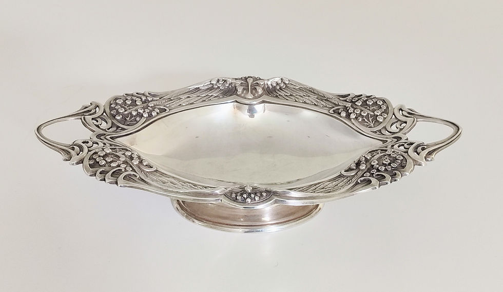 Art nouveau fruitbowl, Philippe Wolfers, 800/1000(collection zilver.be)