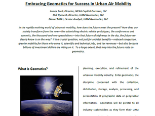 EMBRACING GEOMATICS FOR SUCCESS IN URBAN AIR MOBILITY
