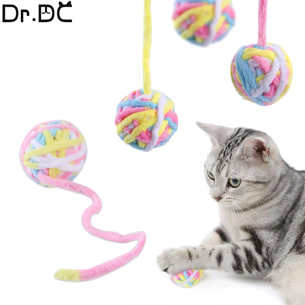 Miniatura: Dr.DC Pet Cat Toys Are Self Entertaining Chew and Tease Cats Toy Balls Colored W