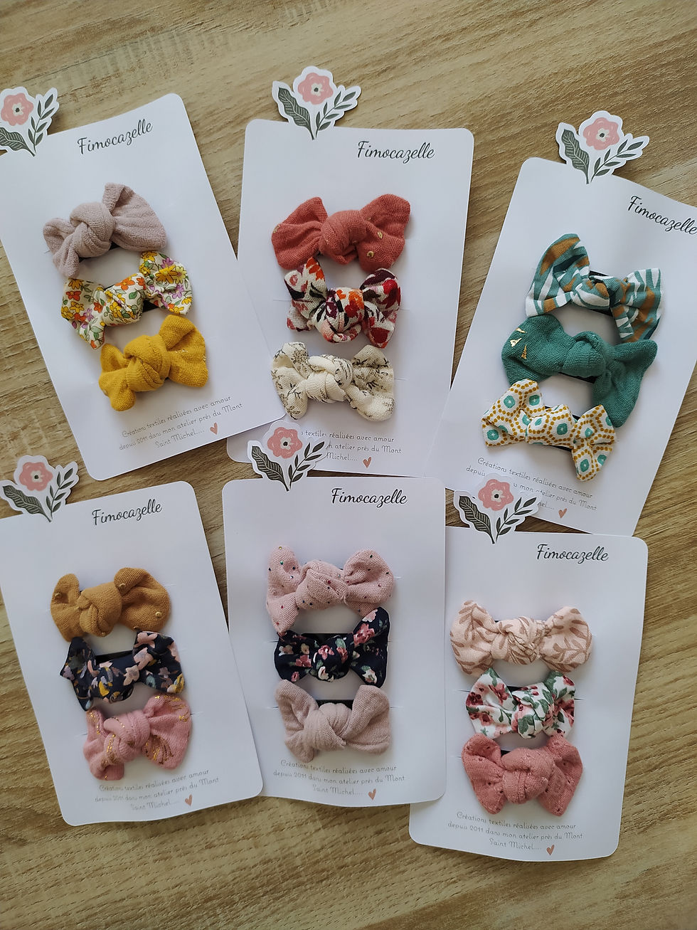 Composez vous même votre lot de barrettes ! SUR COMMANDE