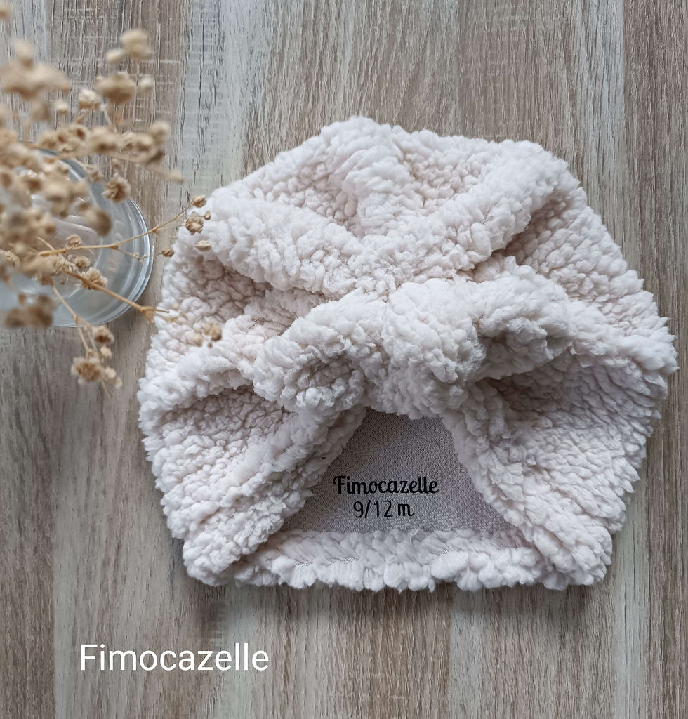 Turban bonnet "Colette"- SUR COMMANDE