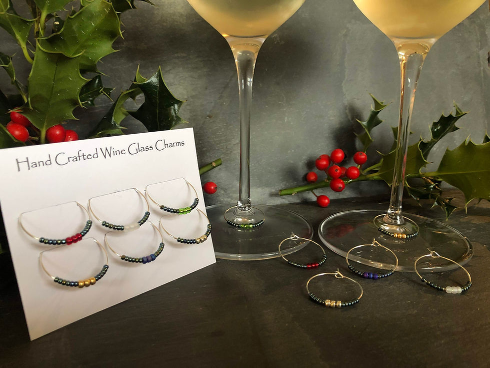 Thumbnail: Wine Glass Charms - Miyuki