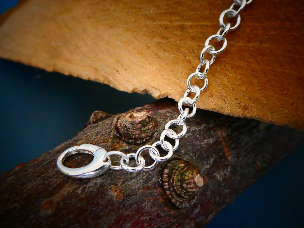 Thumbnail: understated womens silver chain bracelet