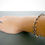 Thumbnail: Sterling silver and gun metal chain bracelet for women in japanese 6 in 1 chain mail weave