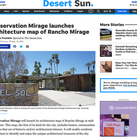 Preservation Mirage launches architecture map of Rancho Mirage