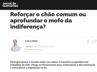 Reforçar o chão comum ou aprofundar o mofo da indiferença?