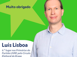 6.° lugar nas Primárias do LIVRE